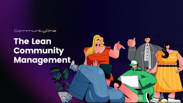 The Lean Community Management